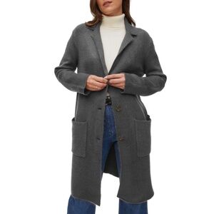 Michael Stars - SUMI KNIT COATIGAN - CHARCOAL - Size Small - Like New